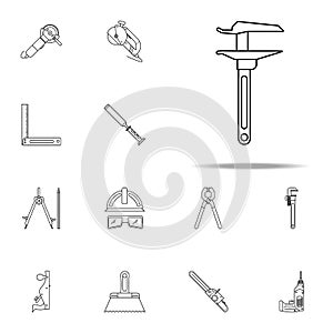 Caliper icon. Home repair tool icons universal set for web and mobile