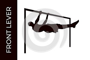 Calisthenics front level exercise for web and print