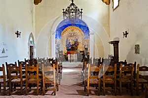 Interior of Castello di Amorosa in Napa Valley California