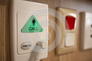 Call button, care facilty