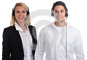 Call center agent team headset telephone phone secretary business isolated