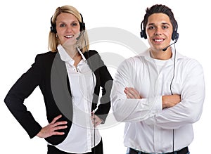 Call center agent team headset telephone phone smiling secretary