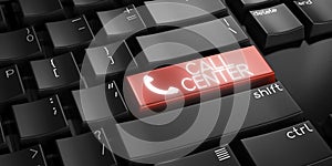 Call center - computer keyboard