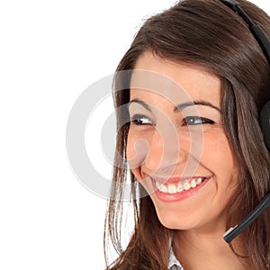 Call center female operator