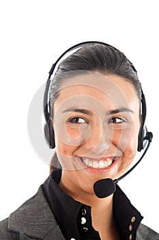 Call center female operator