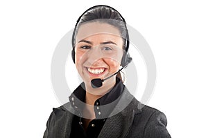 Call center female operator