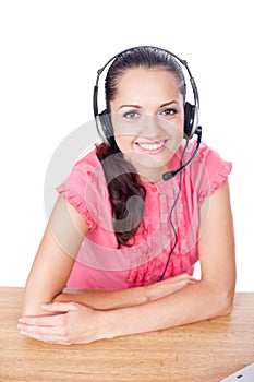 Call center female operator