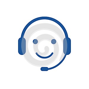 Call center icon sign, Operator customer support symbol, Help center, Technical social support service