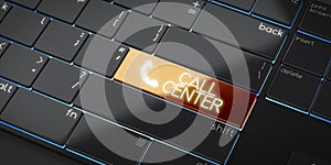 Call center - modern computer keyboard