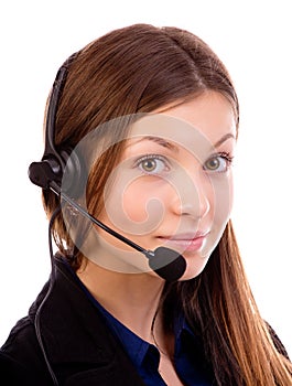 Call center operator photo