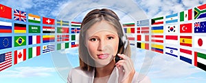 Call center operator international contact