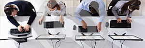 Call Center Operator Team In Office