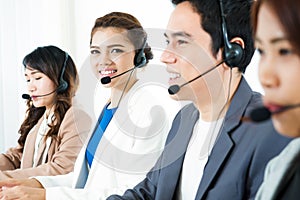 Call center operator or telemarketer
