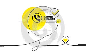 Call center service icon. Phone support sign. Vector