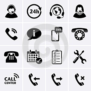 Call Center Service Icons