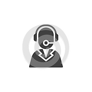 Call center support vector icon