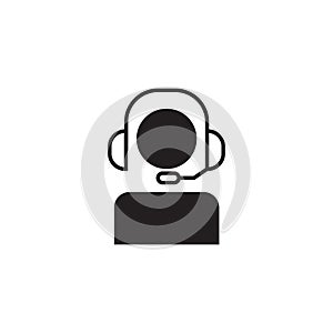 Call center vector icon design template