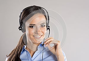 Call center woman