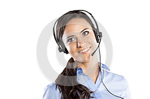 Call center woman