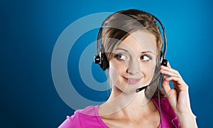 Call center woman