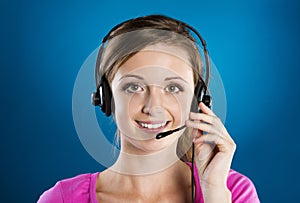 Call center woman