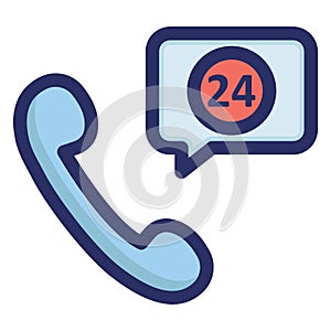 Call, contact Isolated Vector icon which can easily modify or edit