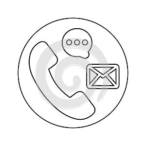 Call, customer support, assistance, contact us icon