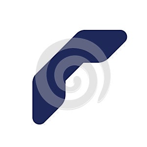 Call ended black glyph ui icon