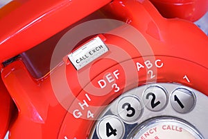 Call Exchange Rotary Dial Telephone