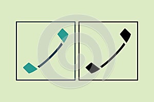 Call icon. icon related to UI elements. suitable for web site, app, user interfaces,element, printable etc. solid icon style.