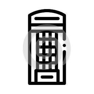 Call machine icon vector outline illustration