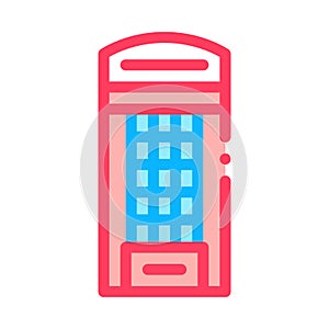 Call machine icon vector outline illustration