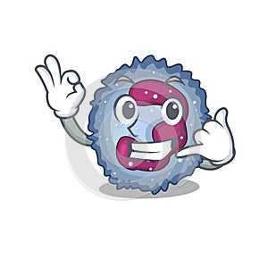 Call me funny neutrophil cell mascot picture style