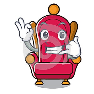 Call me king throne mascot cartoon