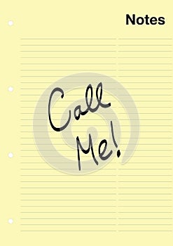 Call me! Note