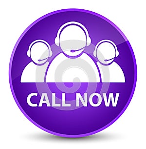 Call now (customer care team icon) elegant purple round button