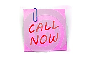 Call Now phrase
