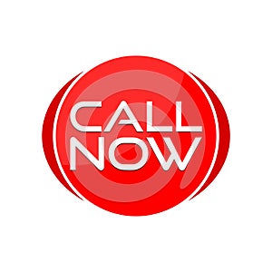 Call Now Round Button, simple sign or logo