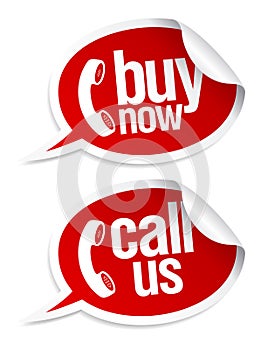 Call now stickers.