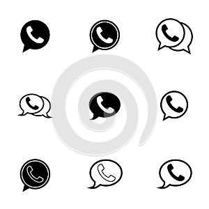 Call phone icon,telephone icon vector design symbol