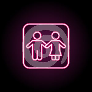 Call receiver icon. Simple thin line, outline vector of web icons for ui and ux, website or mobile application