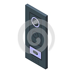 Call security icon isometric vector. Video intercom