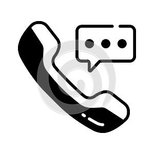 Call service icon symbolizing customer care, support, and ecommerce help