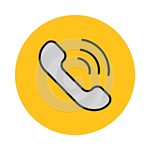 Call service Isolated Vector icon which can easily modify or edit