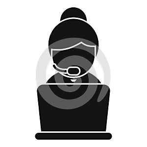 Call support icon simple vector. Office service