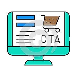 call to action cta ux ui icon color illustration