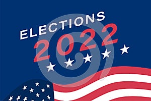 Call to Vote on 2022 elections. 2022 midterm elections background.