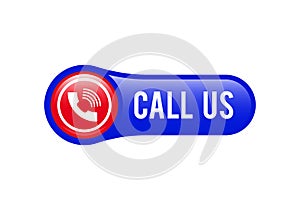 Call Us button, Contact Us icon design,