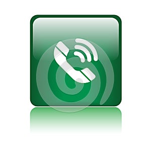 Phone call button square