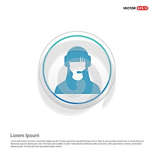 Call user icon - white circle button